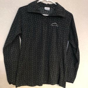 Columbia Park City medium long sleeve shirt fleece black and gray